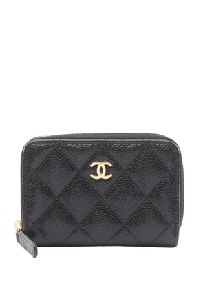 CHANEL Pre-Owned 2021-2026 Caviar Zippy Purse coin pouch - Black