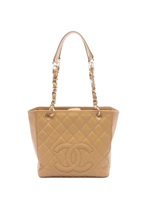 CHANEL Pre-Owned 2003-2004 Petite Shopping Tote handbag - Neutrals