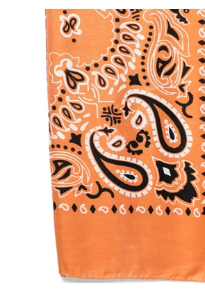Destin paisley-print scarf - Orange