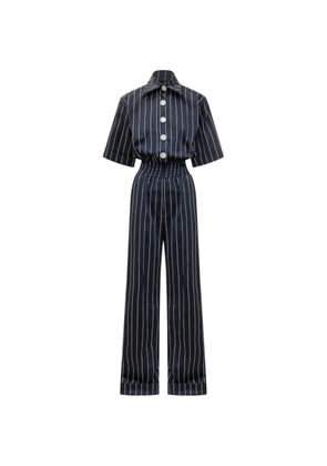 moms pants striped jumpsuit - Blue