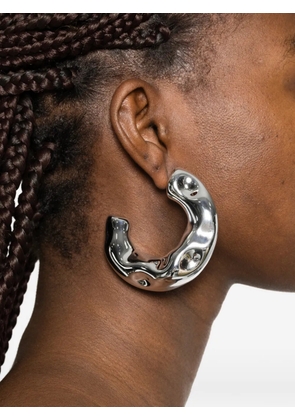 Essentiel Antwerp sculpted hoop earrings - Silver