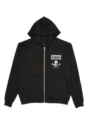 Chrome Hearts Foti Tic Tac Toe zip-up hoodie - Black
