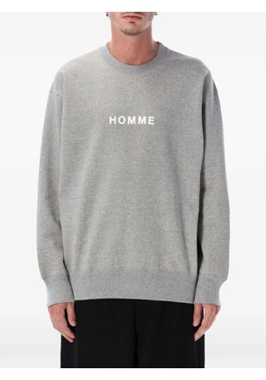 Comme des Garçons Homme Plus logo-detail sweatshirt - Grey
