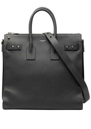 Saint Laurent Pre-Owned 2019 Leather Sac De Jour North South satchel - Grey