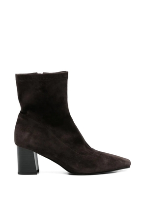 LINDA BAUMANN zip ankle boots - Brown