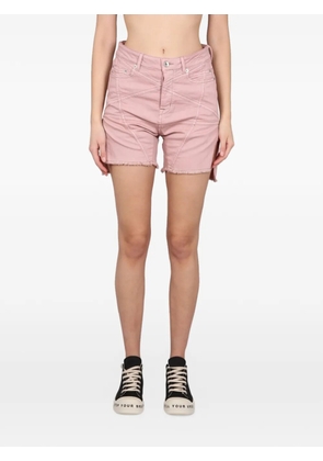 Rick Owens DRKSHDW frayed denim shorts - Pink