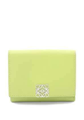 Loewe Pre-Owned 2010s Anagram trifold leather wallet - Green