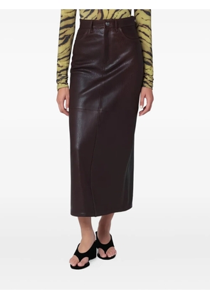 IVY OAK panelled-design pencil skirt - Brown