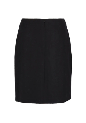 CHANEL Pre-Owned logo-detail mini pencil skirt - Black