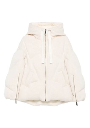 Khrisjoy Iconic knitted puffer jacket - Neutrals