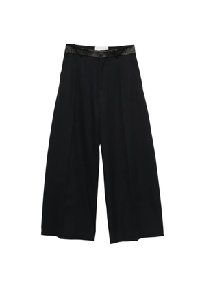 Nackiyé Hutton velvet trim palazzo pants - Black