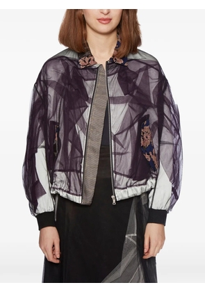 Quetsche tulle bomber - Silver