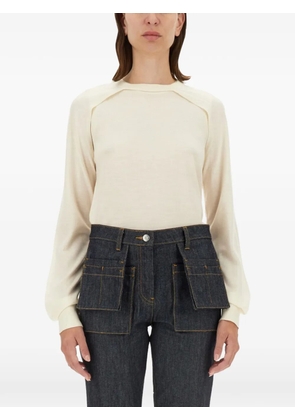 Helmut Lang shoulder detail jersey - Neutrals