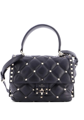 Valentino Garavani Pre-Owned Candystud Top Handle Bag Leather Medium shoulder bag - Black