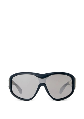 Moncler oversized panoramic sunglasses - Black