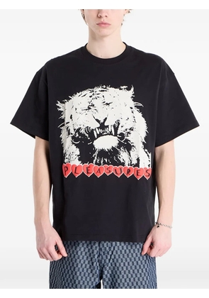 Pleasures grin-graphic T-shirt - Black