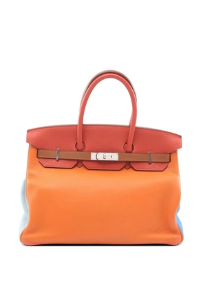 Hermès Pre-Owned 2012 35 Birkin Arlequin leather tote bag - Orange