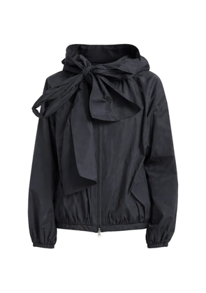 Moncler bow hooded jacket - Blue