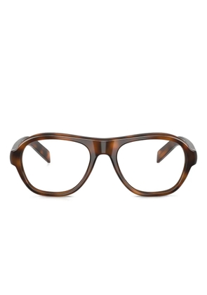 Prada Eyewear round-frame tortoiseshell glasses - Brown