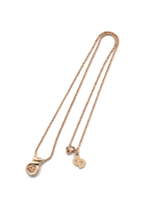 Christian Dior Pre-Owned 2010s logo-pendant necklace - Gold