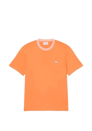 Lacoste contrast-trim T-shirt - Orange