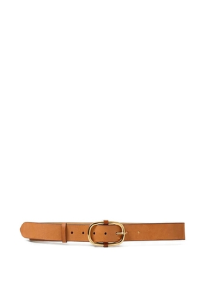 Lenny Niemeyer oval-buckle leather belt - Brown