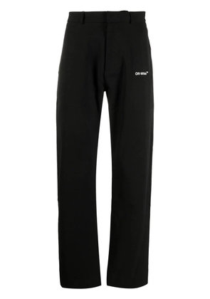 Off-White Arrows-print straight-leg trousers - Black