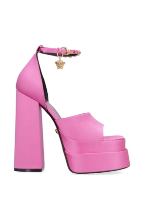 Versace Medusa Aevitas satin sandals - Pink