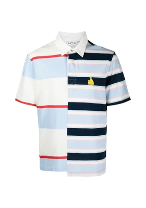 Lanvin patchwork polo shirt - Blue