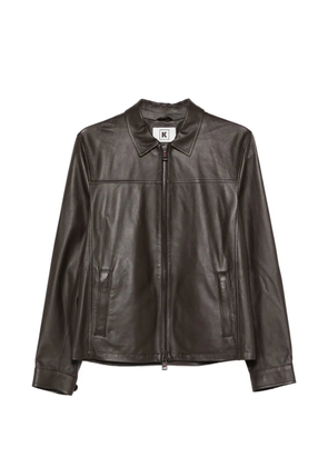 Kired zip-up jacket - Brown