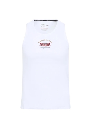 Martine Rose logo-print vest - White