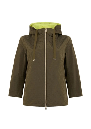 Herno hooded zip-fastening jacket - Green