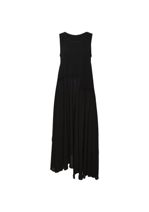 Y's sleeveless asymmetric dress - Black