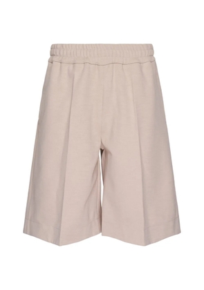 Jil Sander pressed-crease cotton shorts - Neutrals