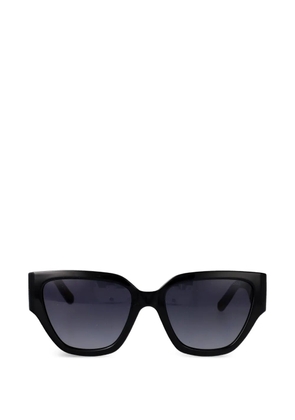 Marc Jacobs Eyewear geometric-frame logo-detail sunglasses - Black
