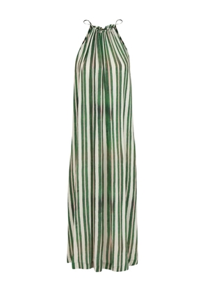 Lenny Niemeyer halter-neck striped midi dress - Green