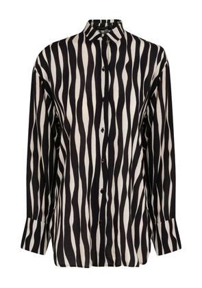 Lenny Niemeyer wave-print shirt - Black