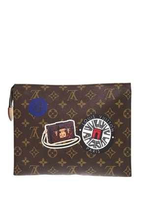 Louis Vuitton Pre-Owned 2016 Monogram World Tour Toiletry Pouch 26 clutch bag - Brown