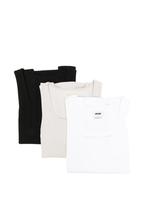 ALIS logo ribbed tank top (set of three) - Neutrals