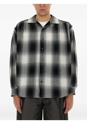 AIE plaid-check cotton shirt - White