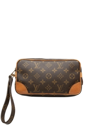 Louis Vuitton Pre-Owned 1988 Monogram Marly Dragonne PM clutch bag - Brown