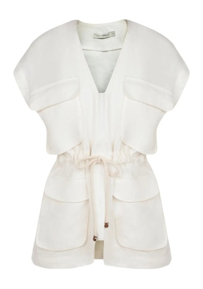 Lenny Niemeyer pocket drawstring blouse - White