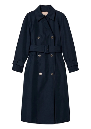 TWINSET twill trench coat - Blue