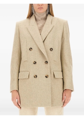 ISABEL MARANT Floyd double-breasted coat - Neutrals