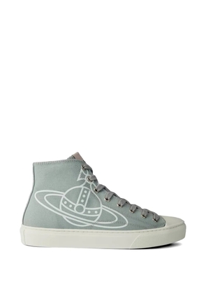 Vivienne Westwood Plimsoll logo high-top sneakers - Grey