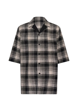 Yohji Yamamoto plaid shirt - Neutrals