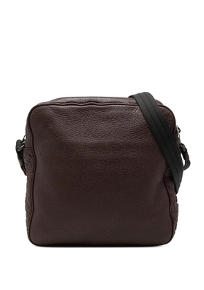 Bottega Veneta Pre-Owned 2012-2025 Intrecciato Trimmed Nappa Messenger Bag crossbody bag - Brown