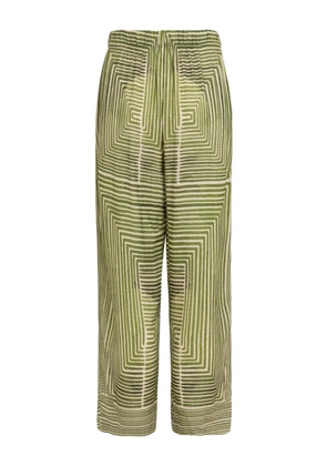 Lenny Niemeyer geometric-print elasticated-waist trousers - Green