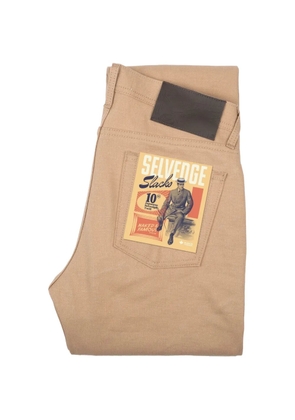 Naked and Famous Weird Guy Selvedge Slacks trousers - Neutrals