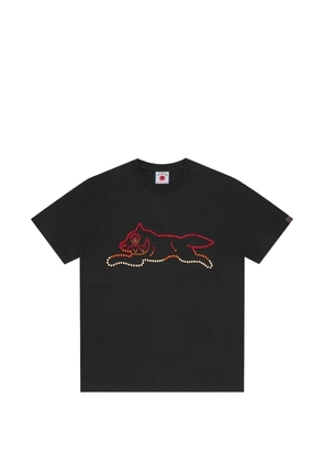 ICECREAM crystal Running Dog T-shirt - Black